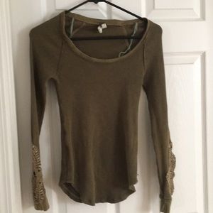 Free People Olive Synergy Cuff Thermal